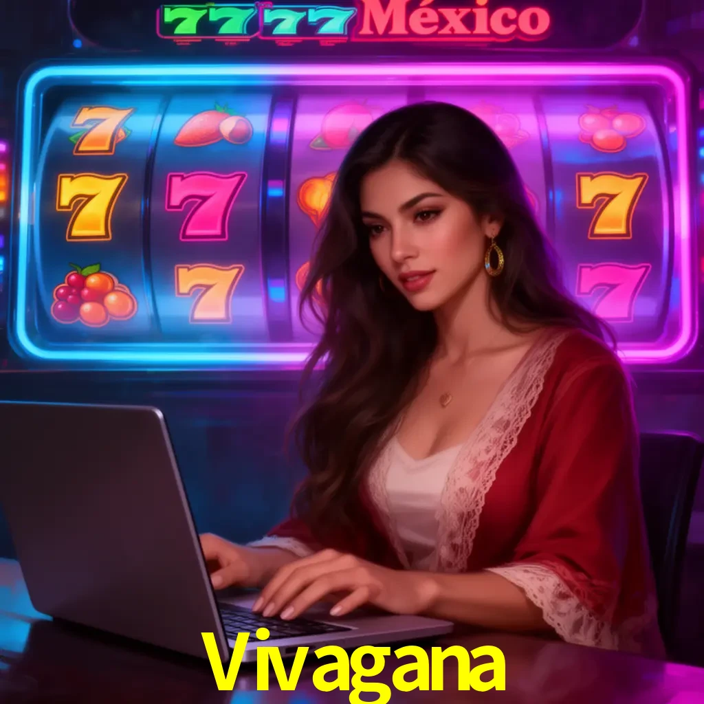 Vivagana Slots - tragamonedas, RTP y control Tragamonedas Vivagana con símbolos, saldo móvil y reglas de apuesta visibles